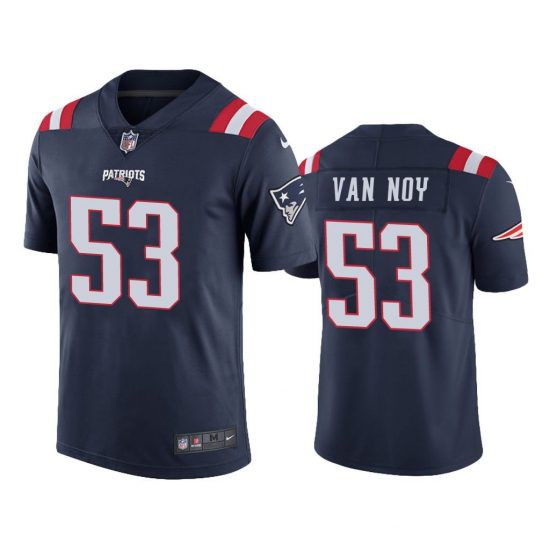 Men New England Patriots 53 Kyle Van Noy Nike Navy Vapor Limited NFL Jersey